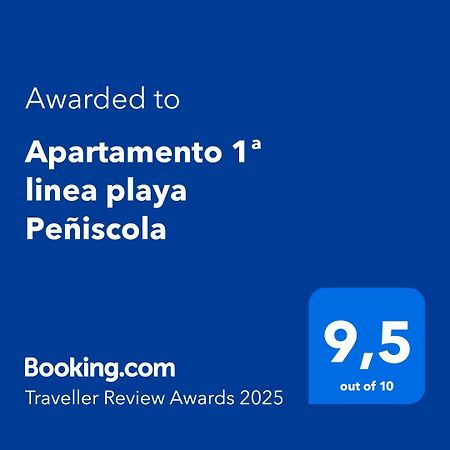 Apartamento 1ª linea playa Peñiscola Exterior foto